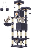 Feandrea Cat Tree  81.1-Inch  Smoky Gray