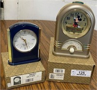 Two Vintage Seiko Quartz Desk Clocks