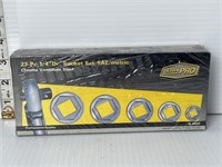 23 pce 1/4" Dr socket set