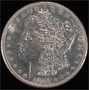 1898-S MORGAN DOLLAR AU/BU