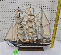 17 in. model sailing ship