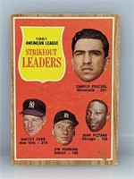 1962 Topps Strikeout Leaders Whitey Ford