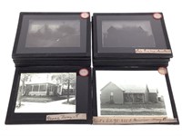 18 Glass Plate Slides of West Side Bloomington IN