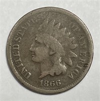 1866 Indian Head Cent Good G