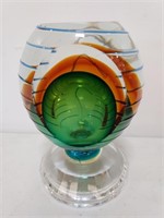 Multicolor Glass Paperweight
