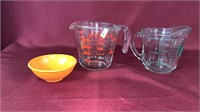 Measure Cups and Rubber Bowl