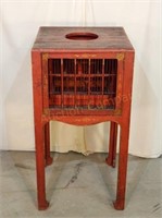 Antique Chinoiserie Cricket Cage Stand/Table