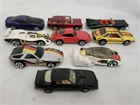 9pcs Hot wheels and other Brand Collectible Cars
