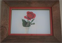 Curt Swarm Signed "Rose" 2010 Framed Fine Art