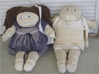 Boy & Girl Cloth CPK-Style Vintage Dolls