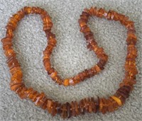 Baltic Amber Beaded Strand Necklace 26" Long