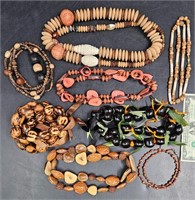 Lot Hawaiian Necklaces - Kukui Tie Off Nut, Seed +
