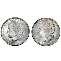[2] 1885&1900 Morgan Silver Dollar