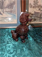 Ceramic Poodle bank