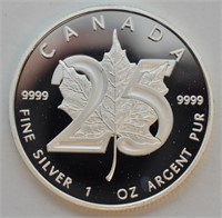 2013 CANADA MAPLE LEAF PROOF 25TH ANIVERSARY