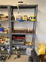Metal storage shelf contents NOT included