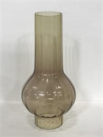 Vintage amethyst/smoke glass lantern shade