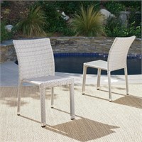 Christopher Knight Dover Wicker Armless Chairs