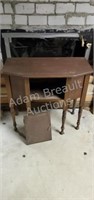 Vintage solid wood side table project cabinet,