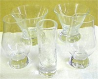 Double Tequila Shot Glass w/other Alcohol Glasses