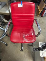 Faux Red Chair
