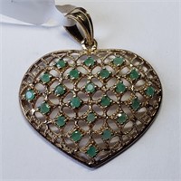 $300 S/Sil Emerald Pendant