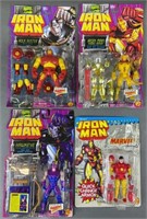 4pc NIP 1990s Toybiz Iron Man Action Figures