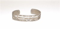 Vintage Sterling Silver Southwest Snake Bracelet