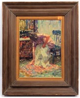 Oil on Art Board by Merfeld - 9" x 12" painting,