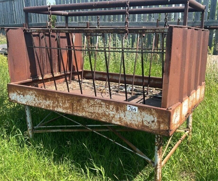 Metal Horse Feeder. 74" x 51" x 70" high.