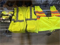 Mix of Yellow Safety Vests/Pants x 3Pcs