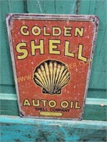 Shell Company Auto Oil nostalgic tin Sign