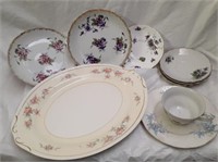 Homer Laughlin Platter Plus Other Floral China