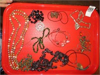 10 beaded costume jewelry necklaces