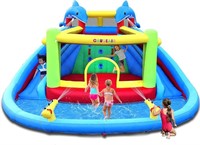 Causeair Inflatable Water Slide w/ Bounce House