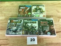 Lot of 5 PlayStation 3 Games