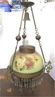 Victorian Kerosene Oil Lamp by John Scott -Antique