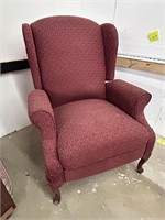 Wingback Chair Deep Red Color