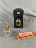 Magic Lantern 1870-1900 & 12 Glass Slides