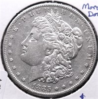 1885 S MORGAN DOLLAR XF