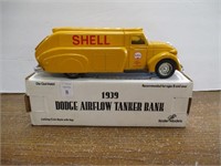 Shell Oil Airflow Tanker Die Cast Bank