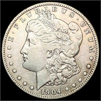 1904-S Morgan Silver Dollar NEARLY UNCIRCULATED