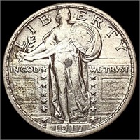 1917 Ty 2 Standing Liberty Quarter NEARLY