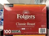 Folgers classic roast 100 K cups