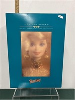 NIB 1995 Holiday Jewel Porcelain Barbie