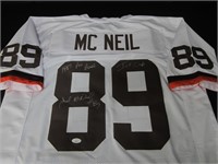 BROWNS GERALD MCNEIL SIGNED JERSEY JSA COA