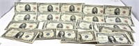 (24) $1 Silver Cert.; (50) $5 U.S. Notes