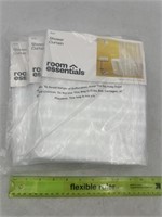 NEW Lot of 3- Room Essentials Shower Curtain