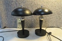 TWO small 12" tabletop Touch Lamps