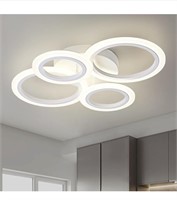 (New) TEMINBU Modern LED Ceiling Light, White 4